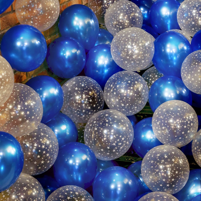乳膠氣球 滿天星氣球🎊台灣現貨🎊透明星星 金屬氣球 復古氣球 生日慶生派對 婚房 新房 慶生舞會佈置 婚禮儀式道具-細節圖5