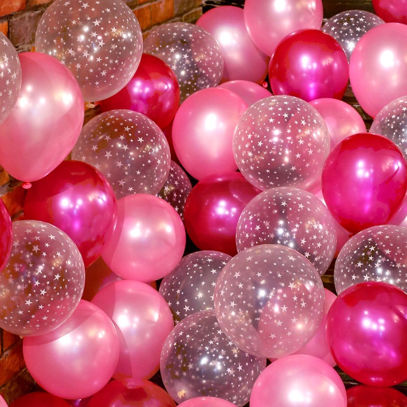 乳膠氣球 滿天星氣球🎊台灣現貨🎊透明星星 金屬氣球 復古氣球 生日慶生派對 婚房 新房 慶生舞會佈置 婚禮儀式道具-細節圖7