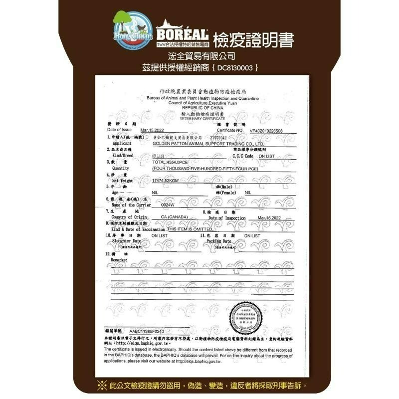 ✨【168汪喵】✨  送隨手包 BOREAL  波瑞歐 【狗飼料】  無穀帝王鮭魚全犬 無穀沃野火雞 無穀波爾羔羊-細節圖2