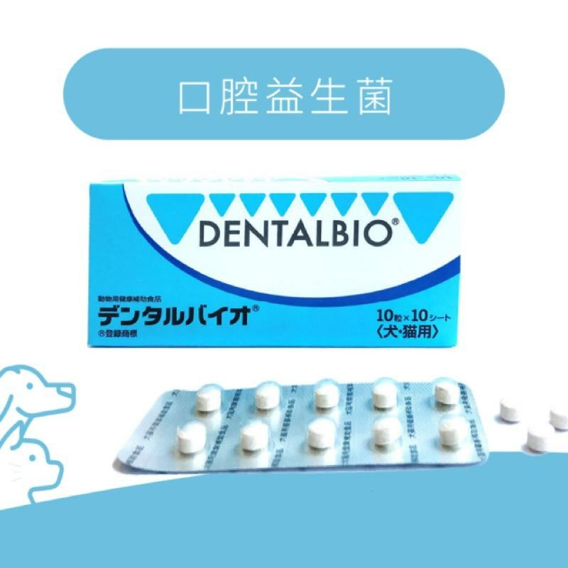 ✨【168汪喵】✨ 🎉 正規公司貨 🎉 日本共立製藥 DentalBio 口益適 100錠 犬貓日常口腔保健-細節圖3
