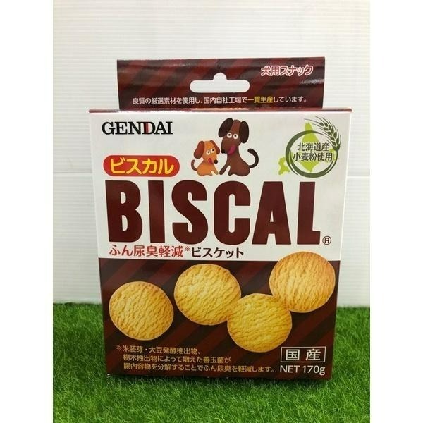 ✨【168汪喵】✨日本現代 BISCAL 必吃客 狗用除臭餅乾 170g/300g/900g 狗零食 狗餅乾 除尿臭便臭-細節圖3