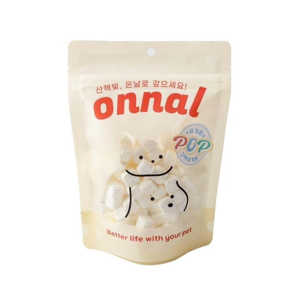 ✨【168汪喵】✨新品 Onnal 希臘優格凍乾100g 優格凍乾 凍乾 韓國 寵物零食 犬貓 希臘優格 菊苣-細節圖2