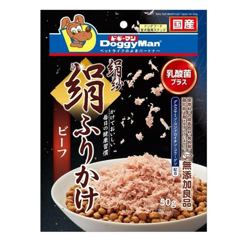 ✨【168汪喵】✨ 【DoggyMan】 犬用絹紗香鬆 50g 雞肉 牛肉 雞肝【狗零食】質地細緻-細節圖6