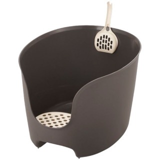 ✨【168汪喵】✨日本 利其爾 Richell 拉普蕾 圍牆貓便盆 防噴砂落砂  【貓砂盆】  貓廁所 【貓便盆】-規格圖2