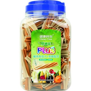 ✨【168汪喵】✨ 【健康時刻】 雙機能 Plus 螺旋多效潔牙骨 1350g 桶裝 【潔牙骨】-規格圖2