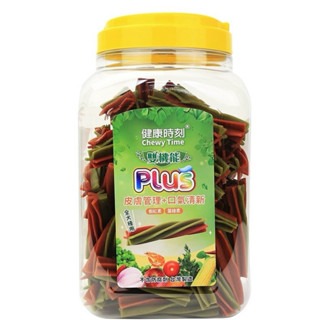 ✨【168汪喵】✨ 【健康時刻】 雙機能 Plus 螺旋多效潔牙骨 1350g 桶裝 【潔牙骨】-規格圖2