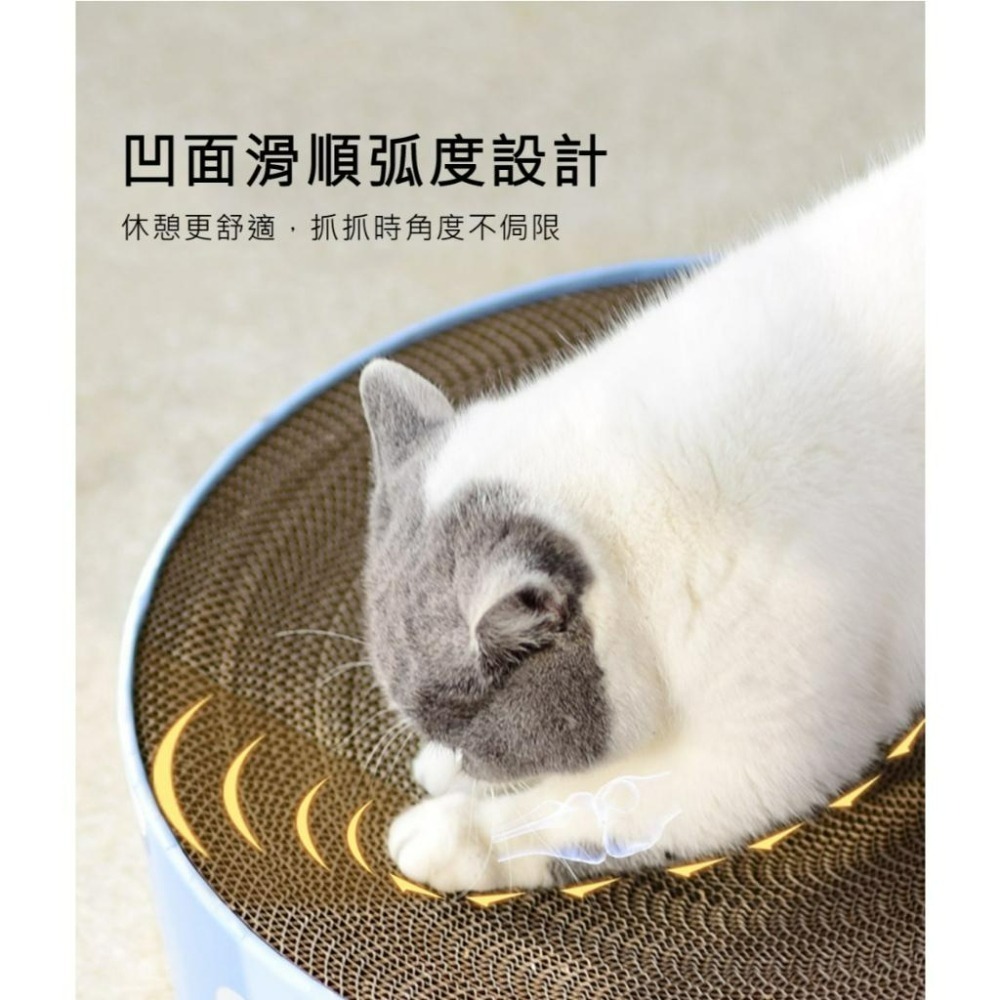 ✨【168汪喵】✨ 喵仙兒  圓形貓抓盆 【貓抓盆】【貓窩】【貓睡床】綿綿雲朵 嫩嫩貓爪 仙人掌-細節圖4