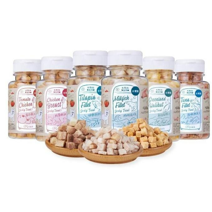 ✨【168汪喵】✨【毛起來】毛點心製所 迷你方塊小凍乾 雞肉 鮪魚 扁鱈 寵物零食 【貓凍乾】 小顆粒 原肉-細節圖2