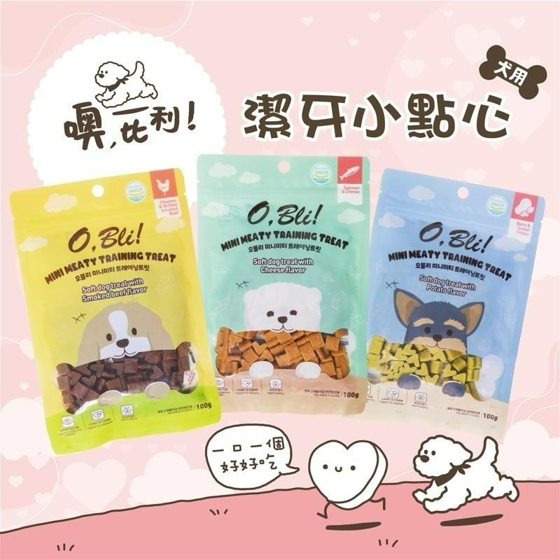 ✨【168汪喵】✨ 噢，比利! 韓國 潔牙小點心 100g 軟零食 【狗零食 】高齡犬-規格圖3