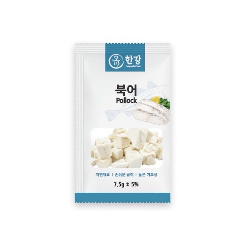 ✨【168汪喵】✨韓國  漢江極鮮凍乾零食分享盒 10包入 章魚 扇貝 魷魚 鱈魚 鮭魚 【狗零食】【貓零食】-細節圖9