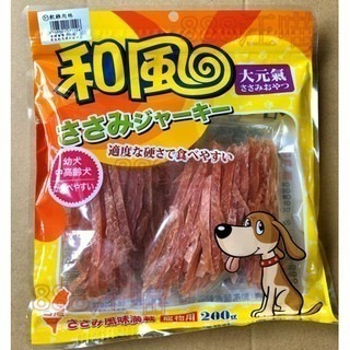 ✨【168汪喵】✨活動價 和風寵物零食 純台灣製造 大包足200g 純肉零食 雞肉鬆 【和風零食】【狗零食】-規格圖2