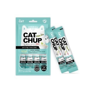 ✨【168汪喵】✨韓國 喵洽普 Cat Chup 無穀【 貓咪肉泥】4入/六種口味 添加離胺酸 蔓越莓 餵藥輔助-細節圖2