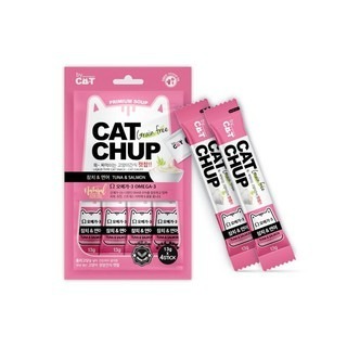 ✨【168汪喵】✨韓國 喵洽普 Cat Chup 無穀【 貓咪肉泥】4入/六種口味 添加離胺酸 蔓越莓 餵藥輔助-細節圖4