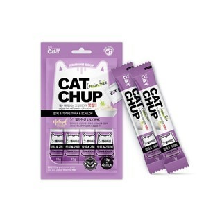 ✨【168汪喵】✨韓國 喵洽普 Cat Chup 無穀【 貓咪肉泥】4入/六種口味 添加離胺酸 蔓越莓 餵藥輔助-細節圖5