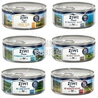 ✨【168汪喵】✨巔峰ZiWi Peak 92%鮮肉貓罐85g 單罐區/雞肉/牛肉/羊肉/鯖魚羊肉/鹿肉/鯖魚 主食罐