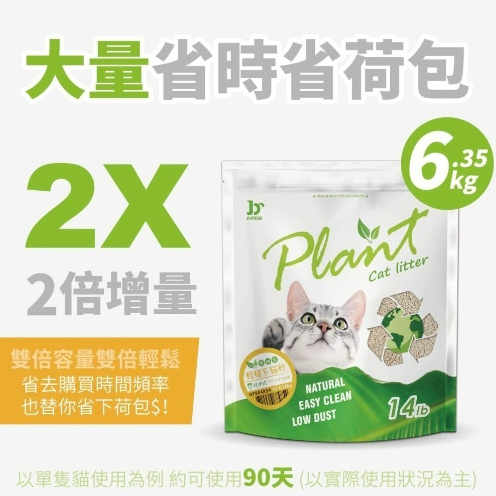 ✨【168汪喵】✨ 寵愛物語 Plant 輕植系貓砂系列【豆腐砂】14lb 6.35KG 豆腐砂【破碎砂】-細節圖3
