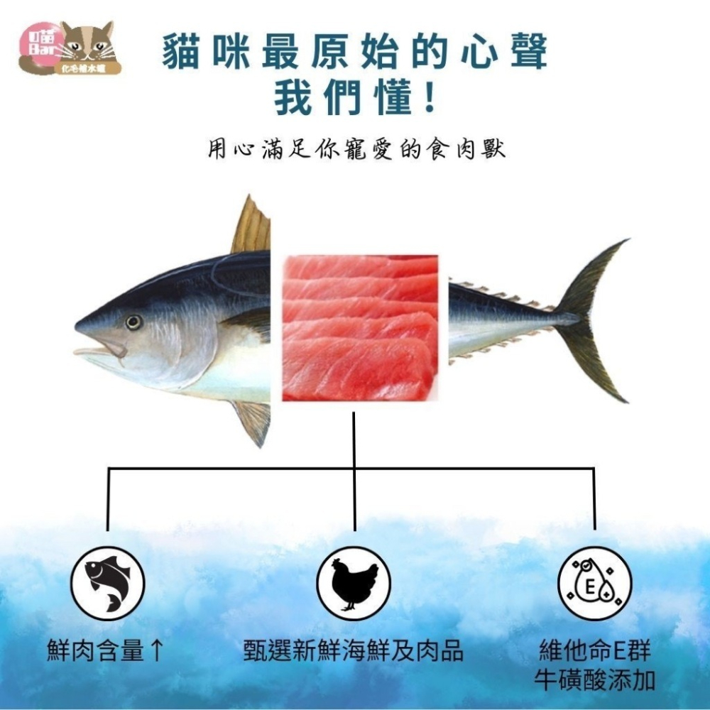 ✨【168汪喵】✨喵Bar 肉多多 化毛貓餐罐 化毛補水罐 80g 白肉罐 副食罐 機能罐 美味 補水【貓罐頭】-細節圖6