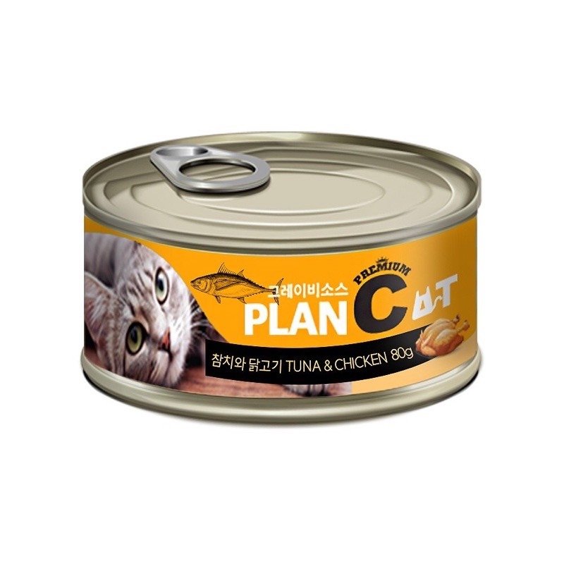 ✨【168汪喵】✨ 韓國 喵洽普  PLAT Cat 無穀貓罐 80g 6種口味【貓罐頭】-規格圖4