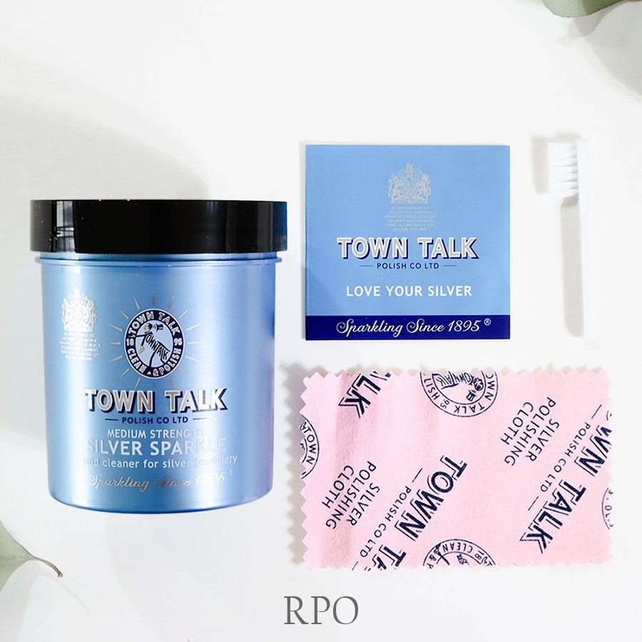 🔥熱銷【英國原裝】洗銀水 銀飾清潔液60秒去氧化｜銀變黑救星｜Town Talk 銀器潔亮液 50ml 600ml-規格圖6