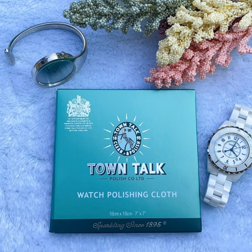 英國Town Talk 【超細纖維手錶擦拭布】 錶面 錶帶清潔布 手錶布