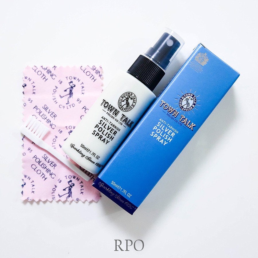 銀變黑怎麼辦？英國 Town Talk 拭銀噴劑 50ml 250ml｜最溫和銀飾 銀器清潔保養｜不適合泡洗銀水時使用-細節圖3