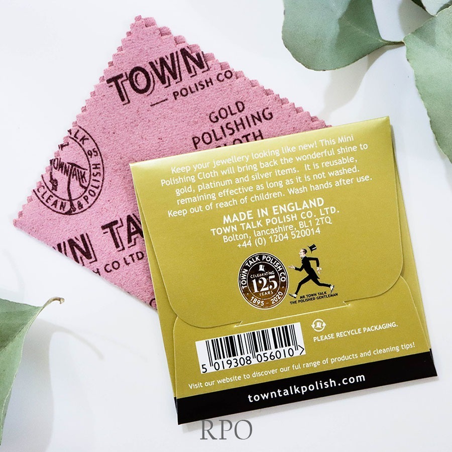 黃金變暗怎麼辦？英國 Town Talk 拭金布 黃金布 金飾保養布｜K金 黃金 鉑金 戒指 項鍊 恢復光澤 不傷金飾-細節圖5
