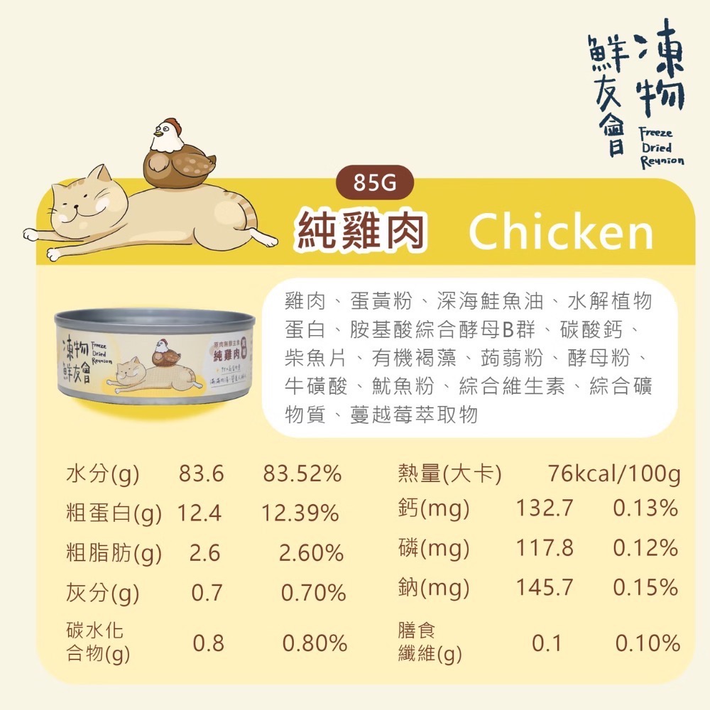 ~Petroyal~ 凍物鮮友會 95%原肉無膠主食貓湯罐 85g 全齡貓 主食罐 貓罐頭 湯罐 貓湯罐 貓主食罐-細節圖8