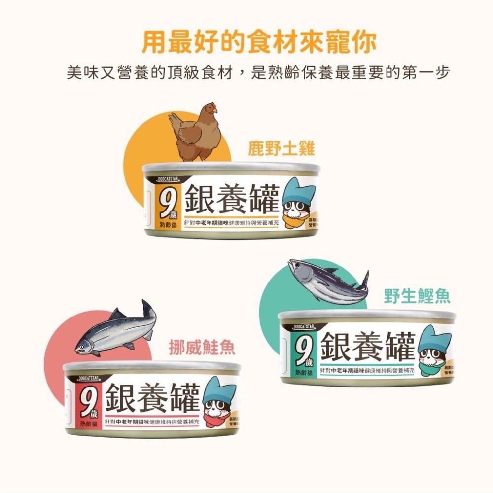 ~Petroyal~ 【汪喵星球】熟齡貓98%低磷無膠主食罐 單罐80g 老貓罐 貓主食 貓主食罐 貓罐頭 銀養罐-細節圖3