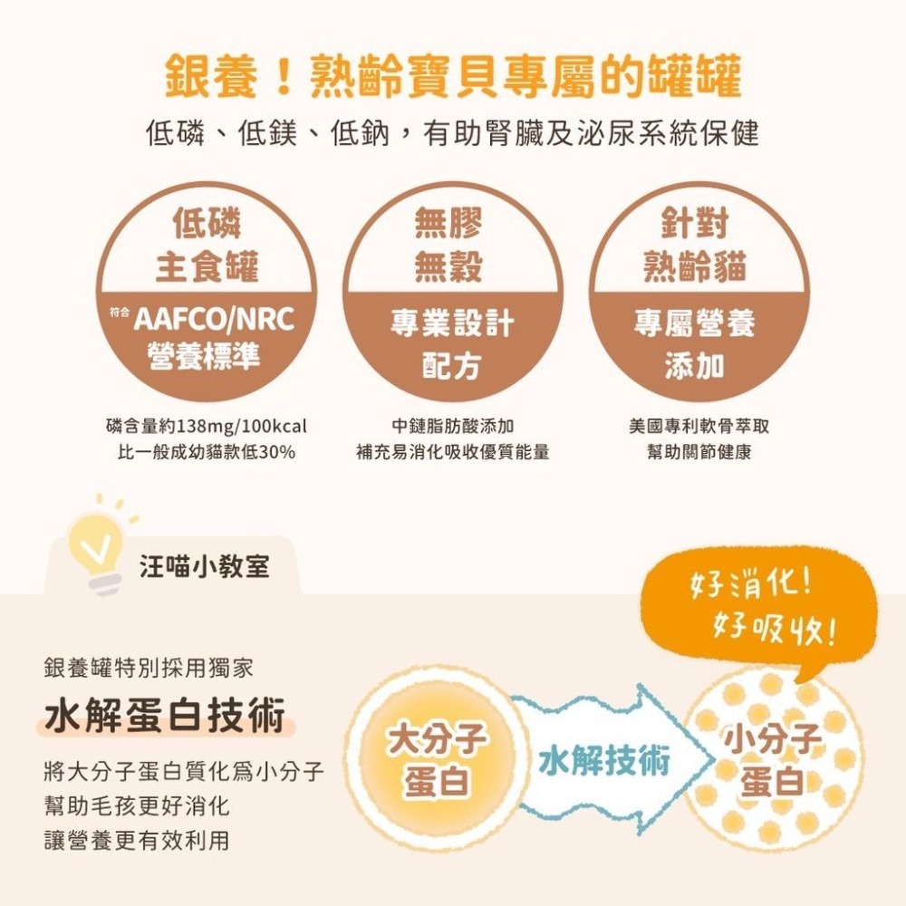 ~Petroyal~ 【汪喵星球】熟齡貓98%低磷無膠主食罐 單罐80g 老貓罐 貓主食 貓主食罐 貓罐頭 銀養罐-細節圖5