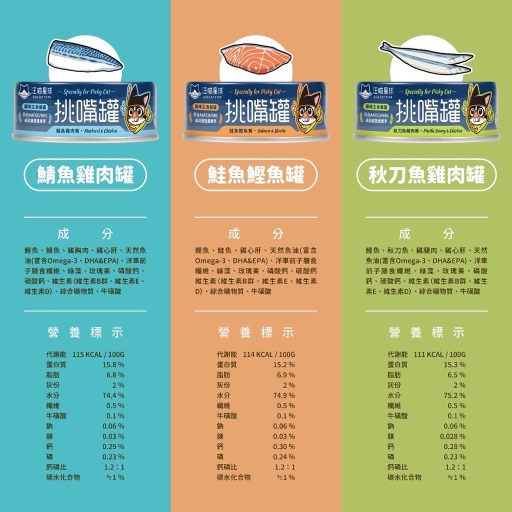 ~Petroyal~ 【汪喵星球】挑嘴貓無膠主食罐 單罐80g&165g 海味 貓罐 貓主食 無膠 貓罐頭 貓主食罐-細節圖5