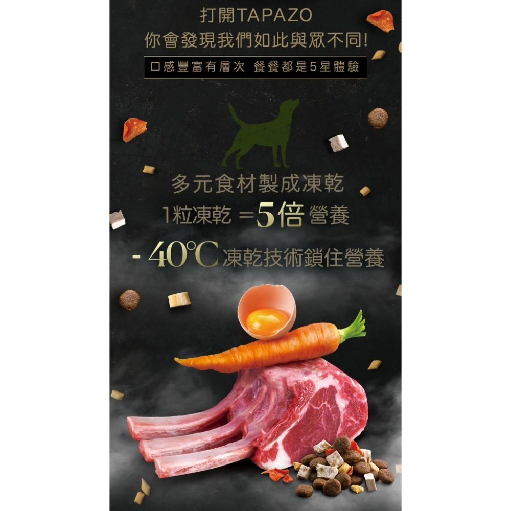 ~Petroyal~ TAPAZO 特百滋 凍乾三重奏 無穀凍乾狗飼料 狗飼料 凍乾無穀 成幼犬 低敏飼料-細節圖5