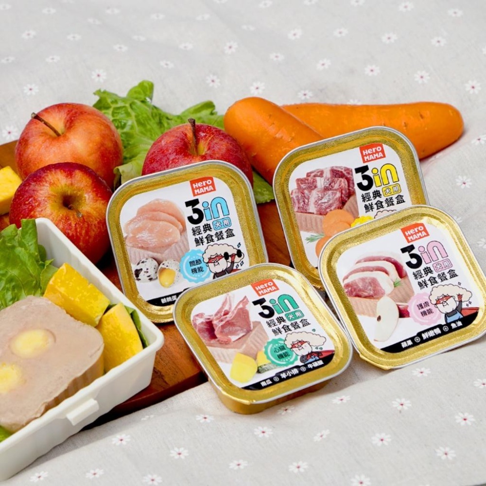 ~Petroyal~ 【HeroMama】 3in經典鮮食餐盒 80g 狗餐盒 狗副食罐 狗罐頭 超人媽媽狗餐盒 24罐-細節圖3