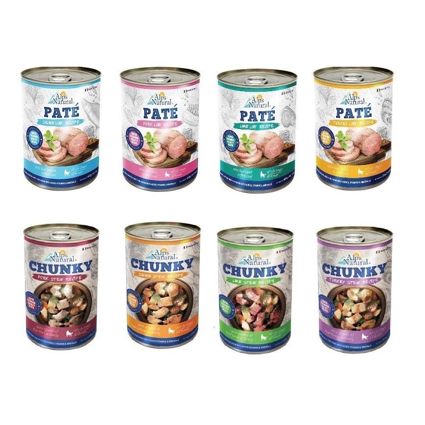 ~Petroyal~ Alps Natural 阿爾卑斯犬罐 肉醬犬罐 燉肉犬罐 狗罐頭成 犬罐頭 整箱 全齡狗主食罐-細節圖2