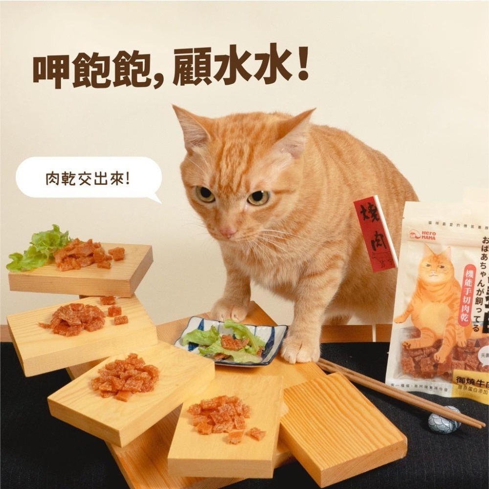 ~Petroyal~ 【HeroMama】 阿嬤養的 機能手切肉乾 30g 貓零食 貓肉乾 4種口味-細節圖8