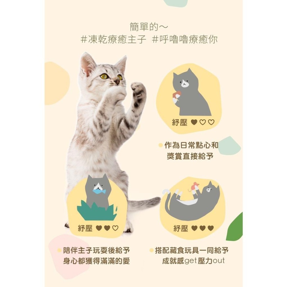~Petroyal~ 【Zimple】極簡 呼嚕凍乾系列 紓壓茶胺酸添加 嫩雞柳 骰子牛 鮮雞心 鮭魚片 草蝦仁 貓薄荷-細節圖4