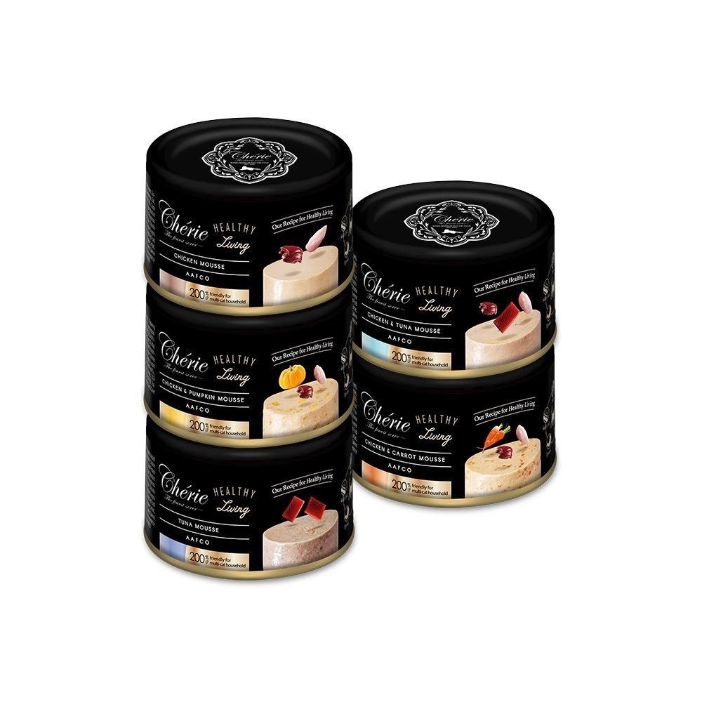 ~Petroyal~Cherie 法麗 大黑罐 全照護主食罐 小黑罐 鵝絨慕斯口感 165g 5種口味 整箱 法麗主食罐-細節圖2