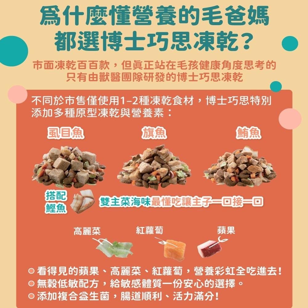 ~Petroyal~ 博士巧思 凍乾貓食 貓食嚐鮮包100g 旗魚/鮪魚/虱目魚 凍乾飼料 貓凍乾 貓凍乾飼料 博士巧思-細節圖3