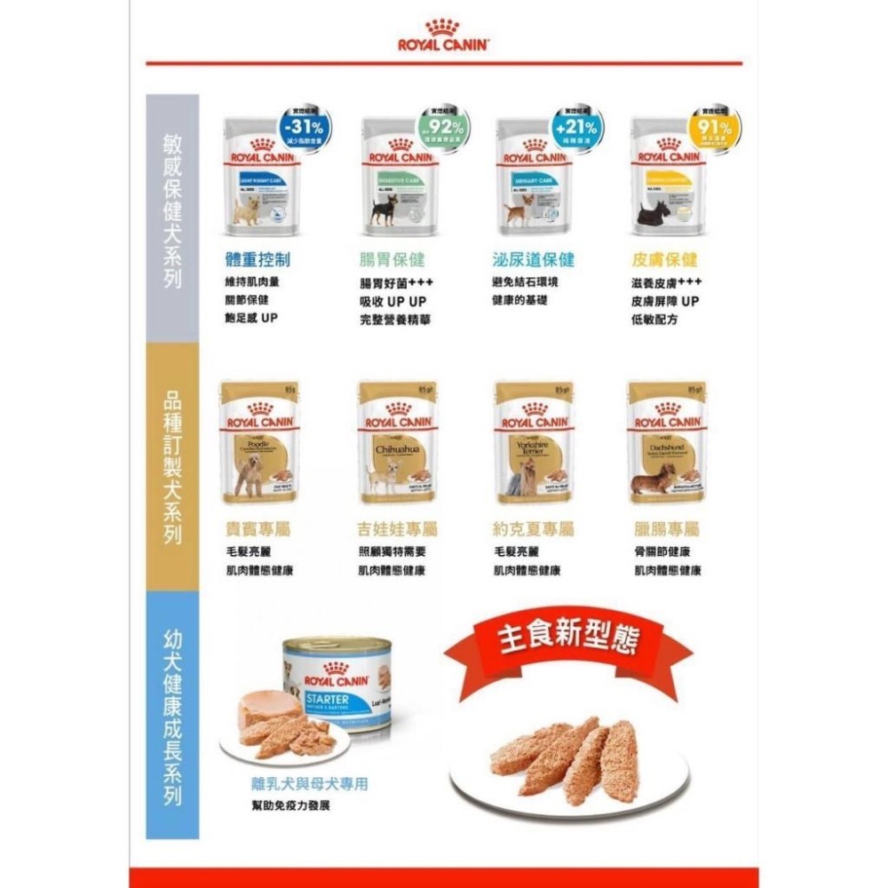 ~Petroyal~ 法國皇家 狗濕糧餐包 85g 狗餐包 狗飼料 狗罐頭 狗餐包 全系列 狗主食罐 成犬 幼犬 離乳犬-細節圖4