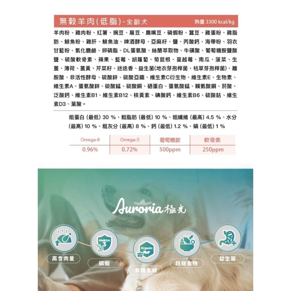 ~Petroyal~ Auroria 極光 無榖狗飼料5磅/15磅 添加南極磷蝦 益生菌 低過敏 成犬飼料 極光狗飼料-細節圖6