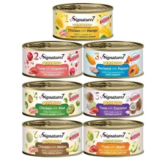 ~Peteoyal~ 7 心寵signature7 水果罐 湯罐 貓罐 罐頭 副食罐 泌尿保健化毛配方 80g 心寵-細節圖2