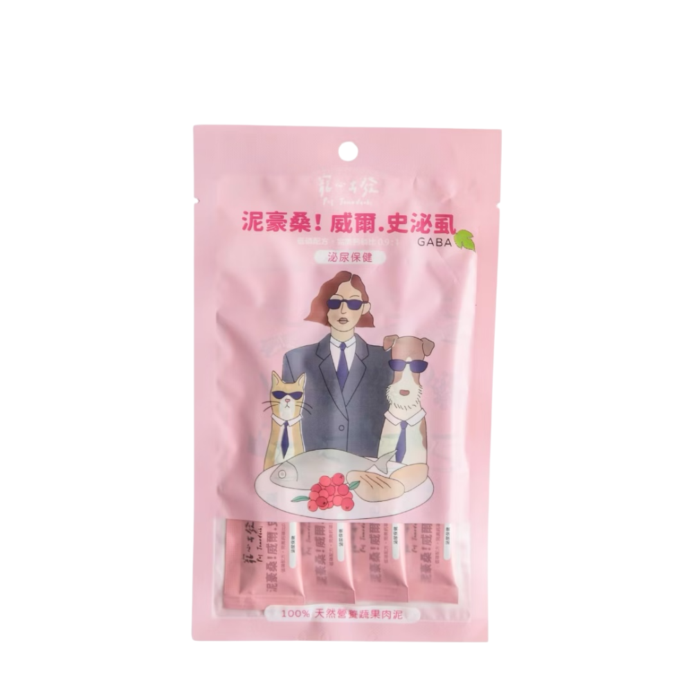 ~Petroyal~ 寵心出發 Pet 泥好 蔬果肉泥 犬貓肉泥 寵物肉泥 寵物零食 肉泥條 18g*4條 無添加肉泥-規格圖9