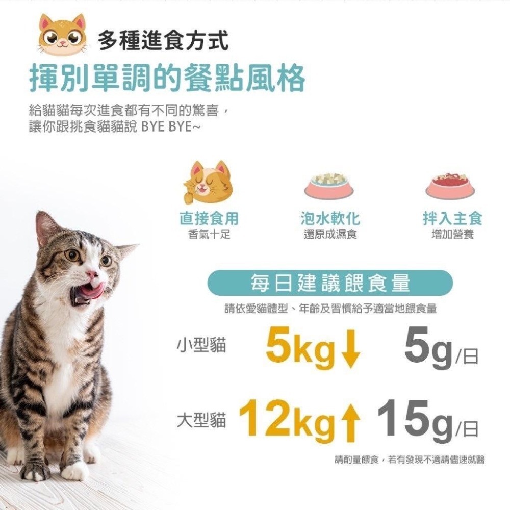 ~Petroyal~ 餵我 Feed Me 貓用 天然原肉凍乾 機能凍乾 雙機能系列 貓凍乾 凍乾零食 貓零食 貓凍乾零-細節圖4
