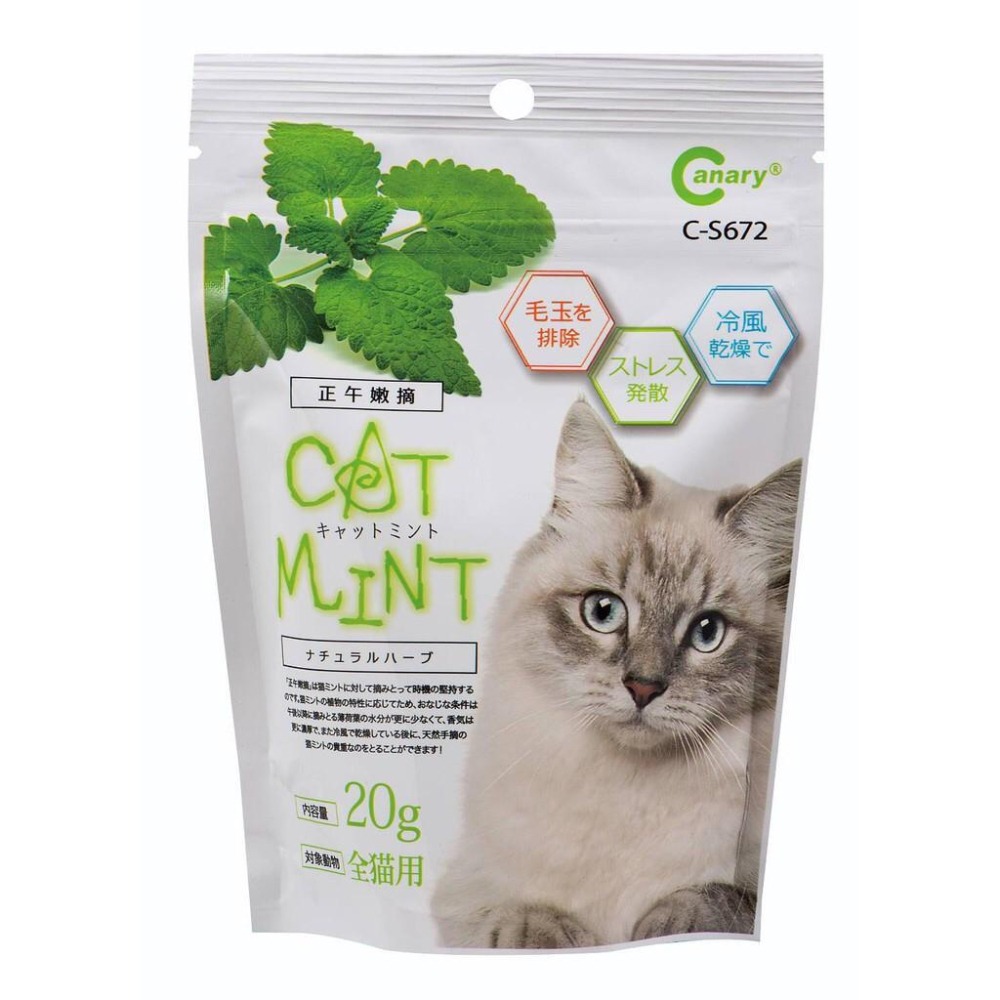 ~Petroyal~ Canary 豐盃自然農法貓薄荷 20g PetBest 初鎮鎖香貓薄荷草 20g 貓草 貓薄荷-細節圖2