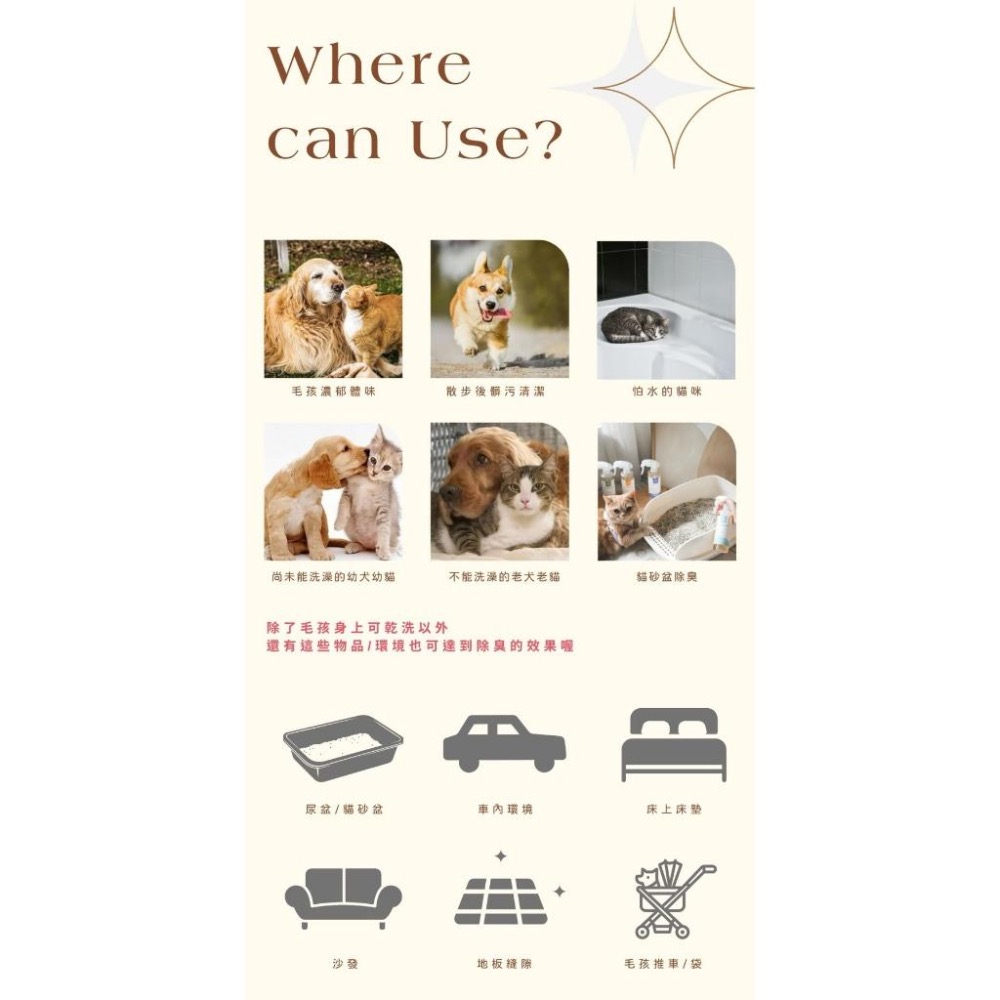 ~Petroyal~ 寵心出發 懶得洗澡 天然速淨乾洗噴霧 犬貓乾洗噴霧 300ml 洗毛精 乾洗噴霧 犬貓乾洗噴劑-細節圖8