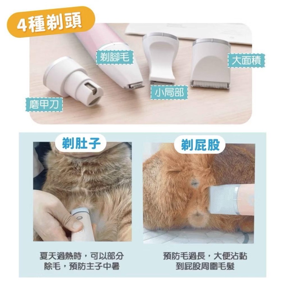 ~Petroyal~ 【ParkCat 貓樂園】貓樂園 安心剃4合1 美掌機 寵物剃毛器 寵物電剪 寵物剪毛器 剃毛器-細節圖6