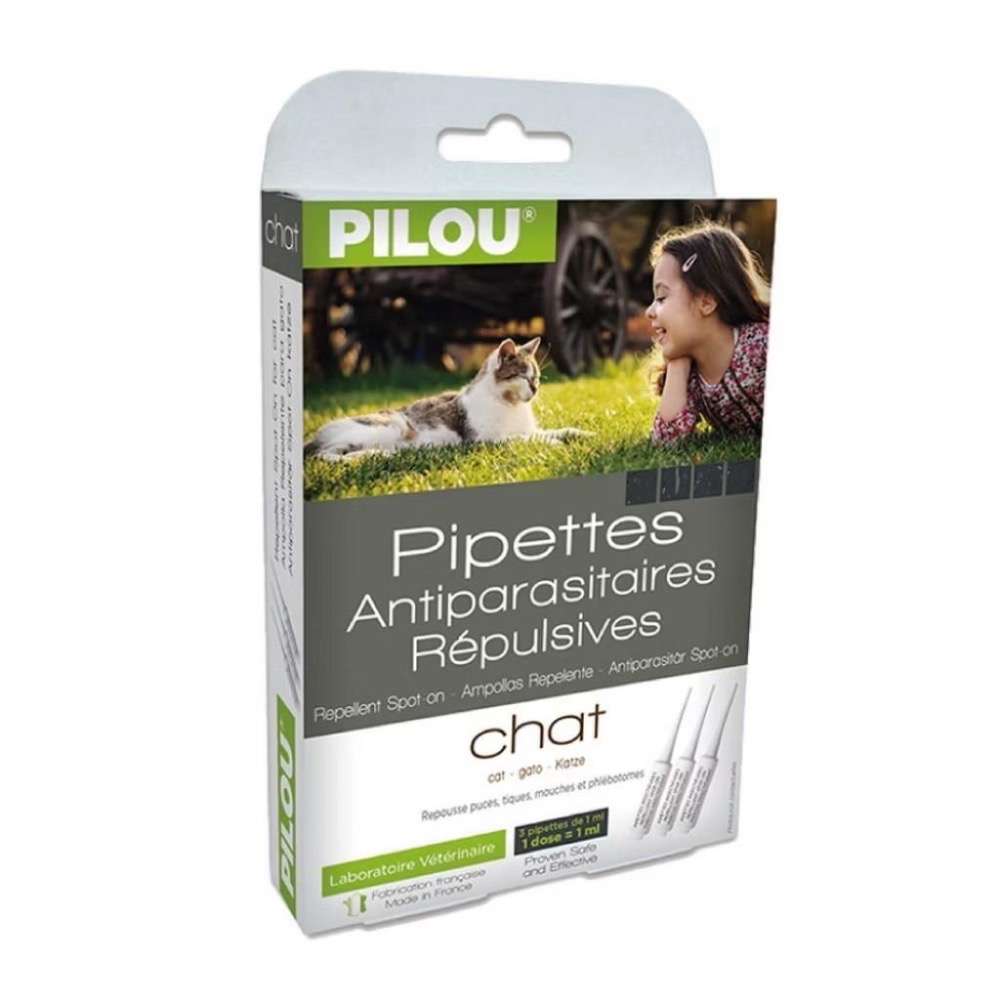 ~Petroyal~Pilou法國皮樂二代加強配方《天然滴劑-貓用x3管》GMP.歐盟認證 貓滴劑 皮樂貓滴劑-細節圖2