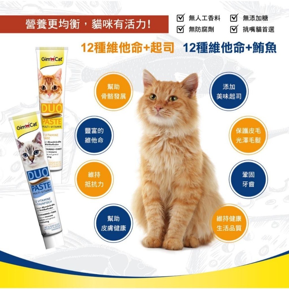 ~Petroyal~Gimcat 德國俊寶/駿寶/竣寶雙效維他命膏(12種維他命+鮪魚)50g~$150/Gimpet-細節圖4