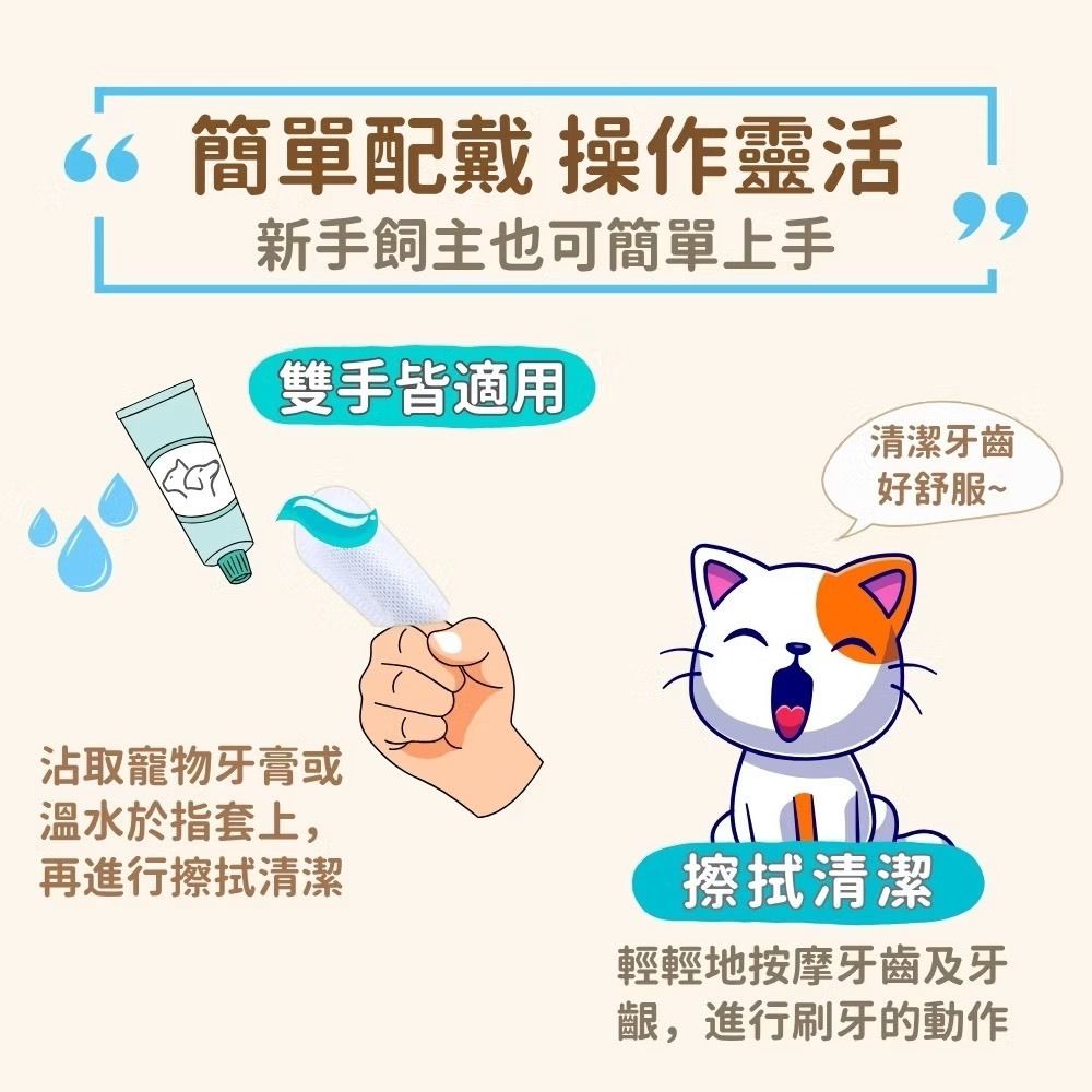 ~Petroyal~ 寶兒樂 寵物潔牙指套(強力超纖除垢) 48片/盒 犬貓適用 貓咪潔牙 狗狗潔牙 刷牙套 指套牙刷-細節圖5