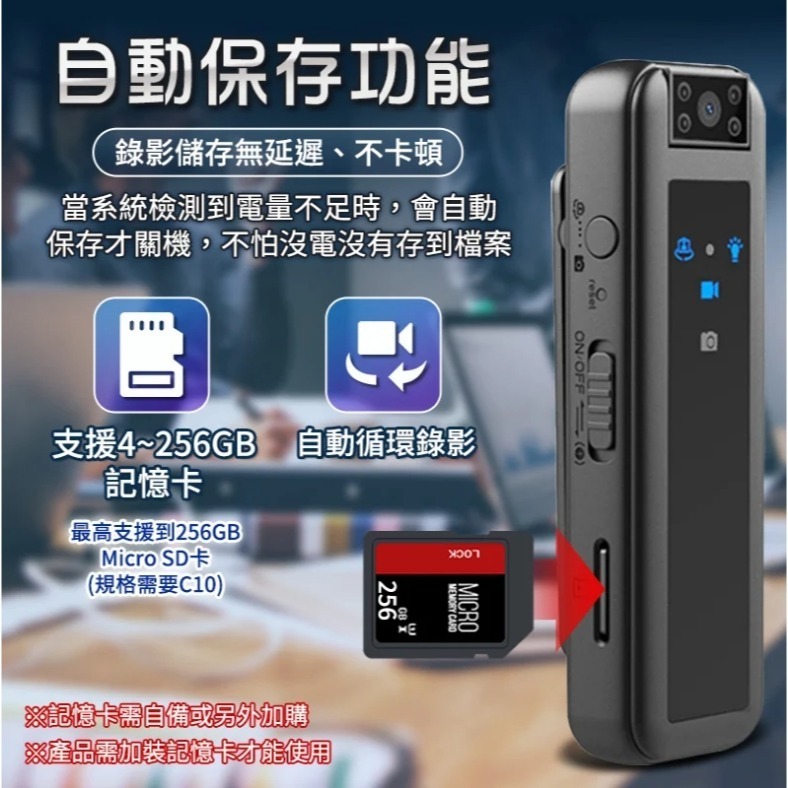 下殺 高清 夜視 微型攝錄器HD6S (1080P款) 錄音 錄影 拍照 邊充邊錄 影音同步 會議記錄 蒐證神器-細節圖6
