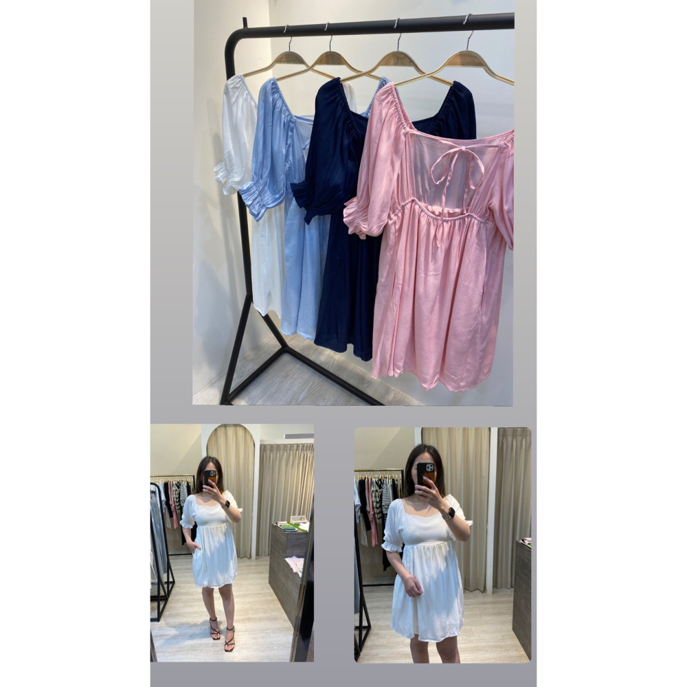 後綁帶飄飄短洋-細節圖2